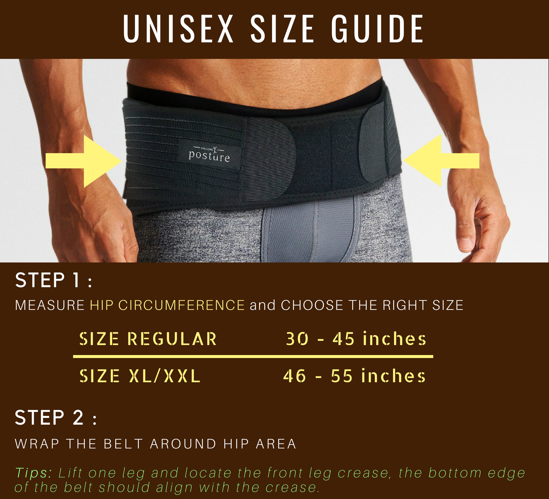 SI belt FOR MEN sizing