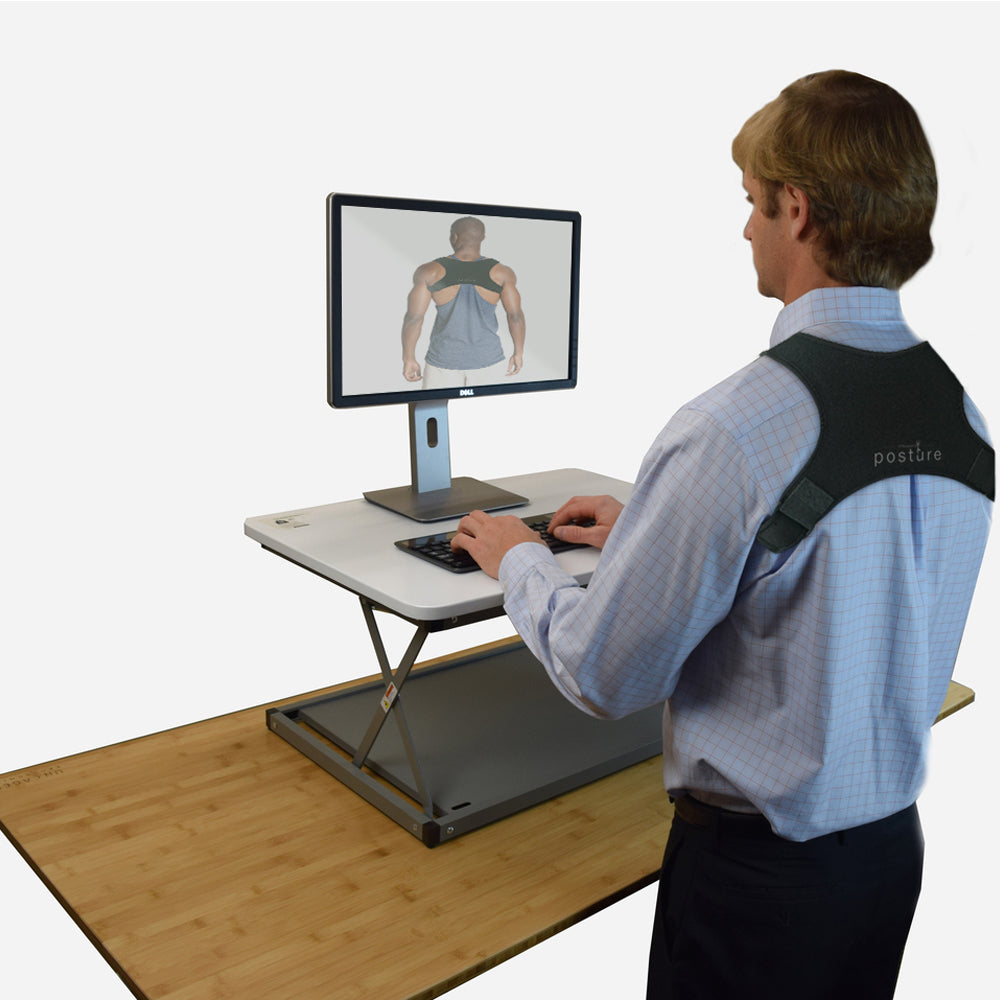 Discreet posture corrector that helps prevent slouching. It's great for work place, gym and at home 