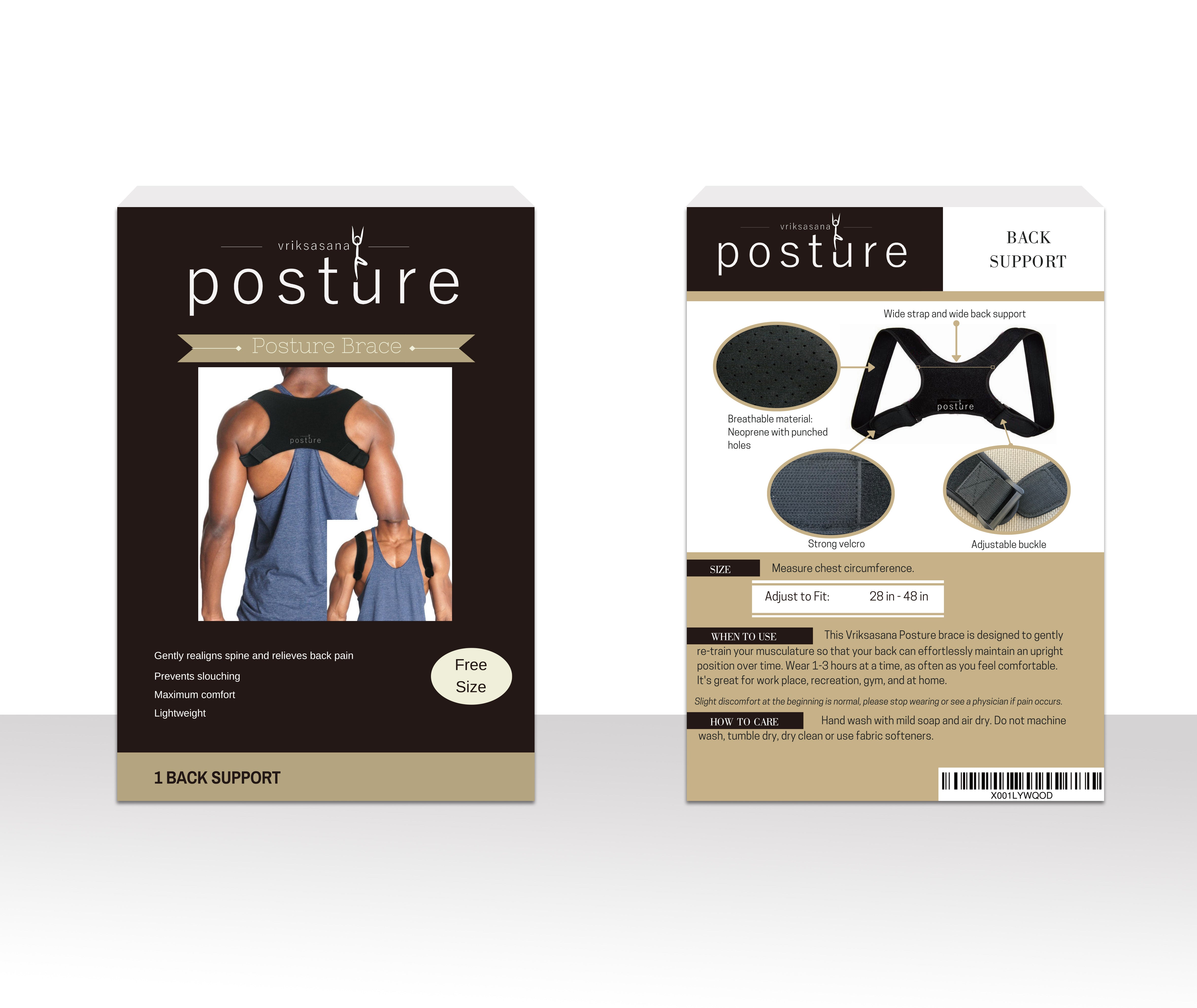 Posture corrector for men and women stylish box 